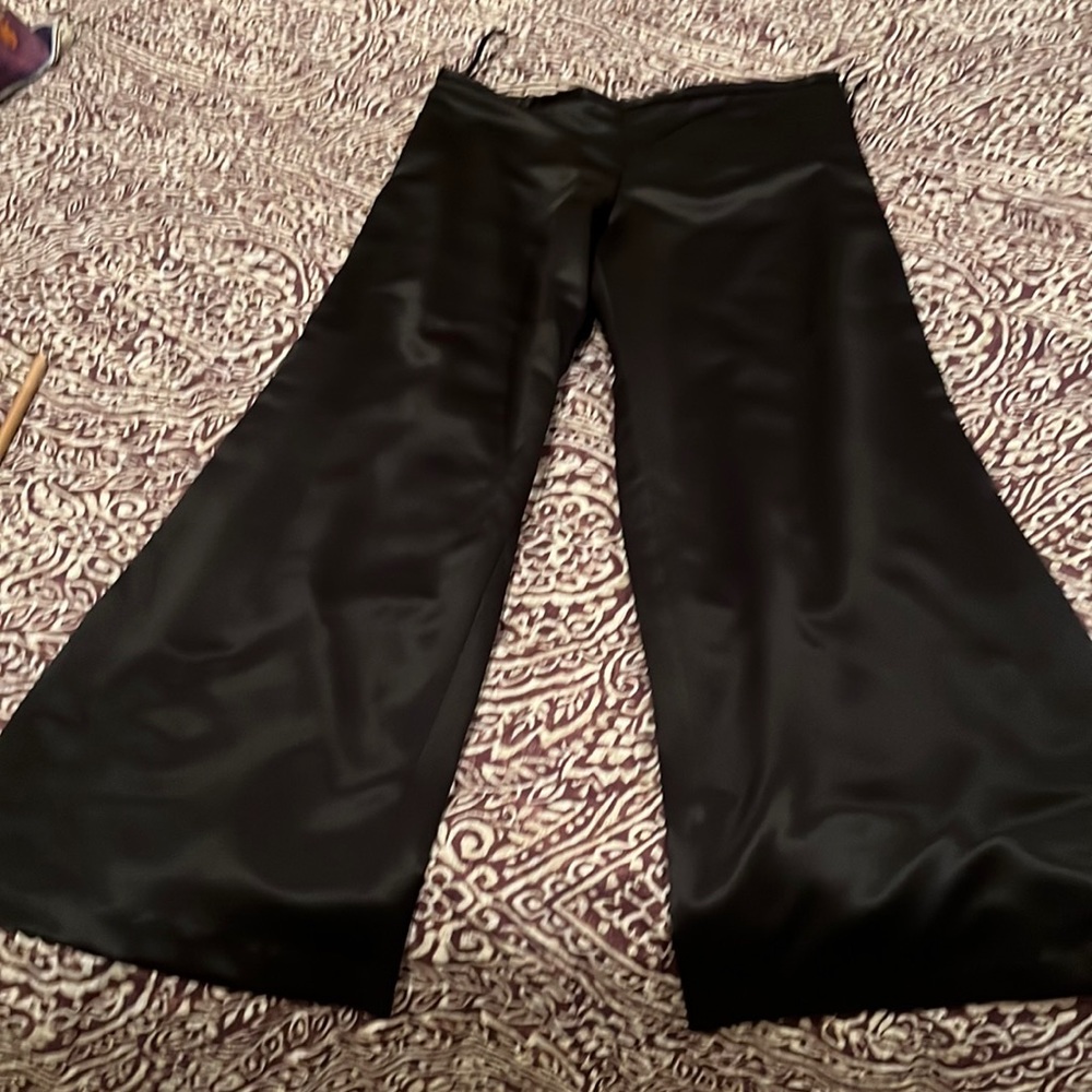 Perfect straight leg satin pants!